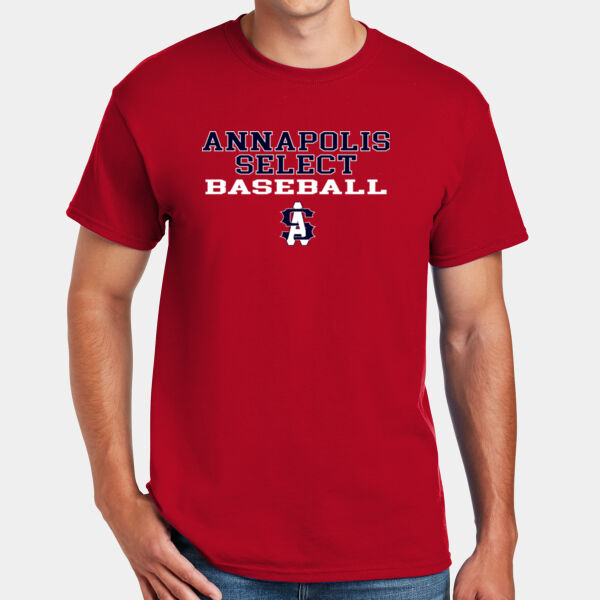 Red Shirt with AS Baseball Logo Thumbnail