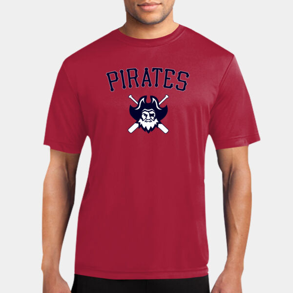 Red Poly Shirt with Pirates Logo Thumbnail