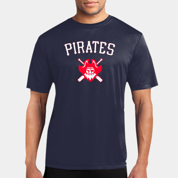 Navy Poly Shirt with Pirates Logo Thumbnail