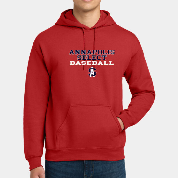 Red Hoodie with AS Baseball Logo Thumbnail