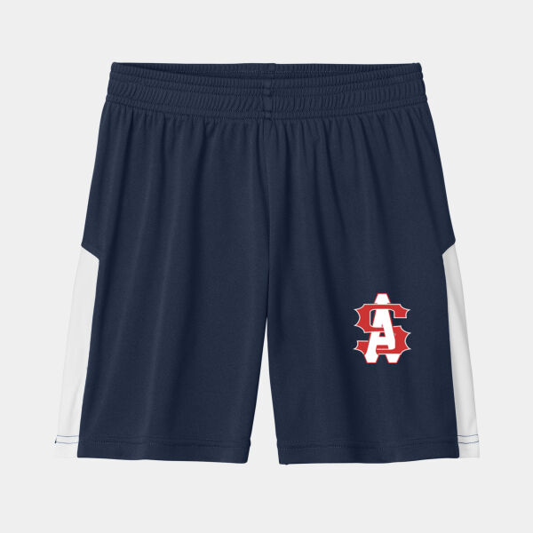 Navy Youth Shorts with AS Logo Thumbnail
