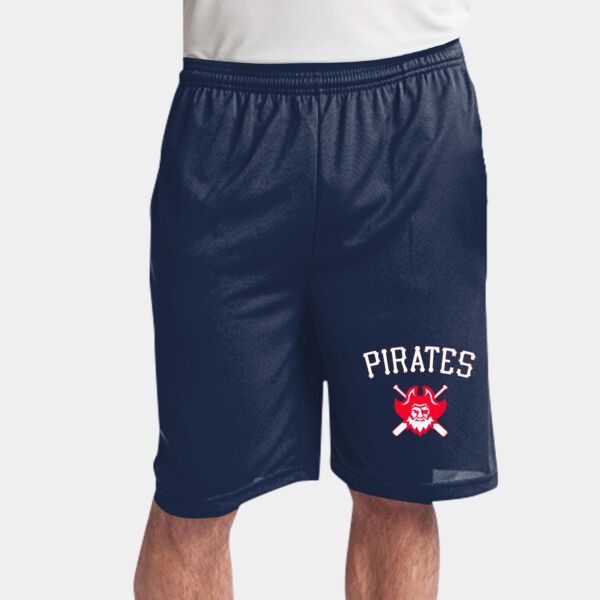 Navy Shorts with Pirates logo Thumbnail