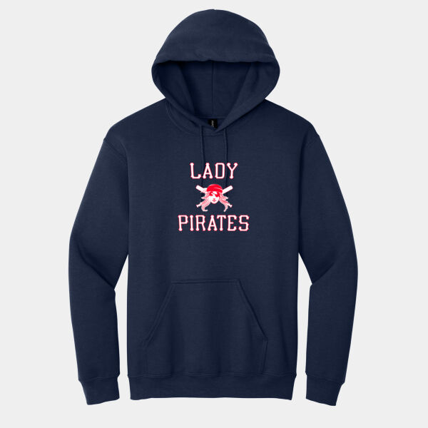 Navy 50/50 Hoodie with Pirates Softball Logo Thumbnail
