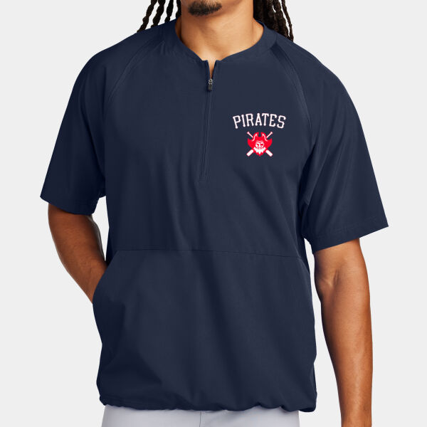 Navy Cage Jacket with Pirate Logo Thumbnail