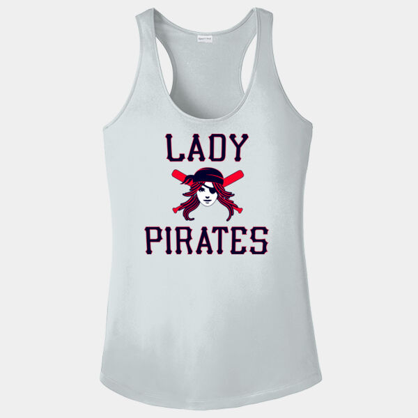 White Tank with Lady Pirates logo Thumbnail